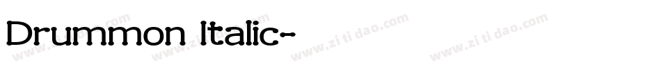 Drummon Italic字体转换
